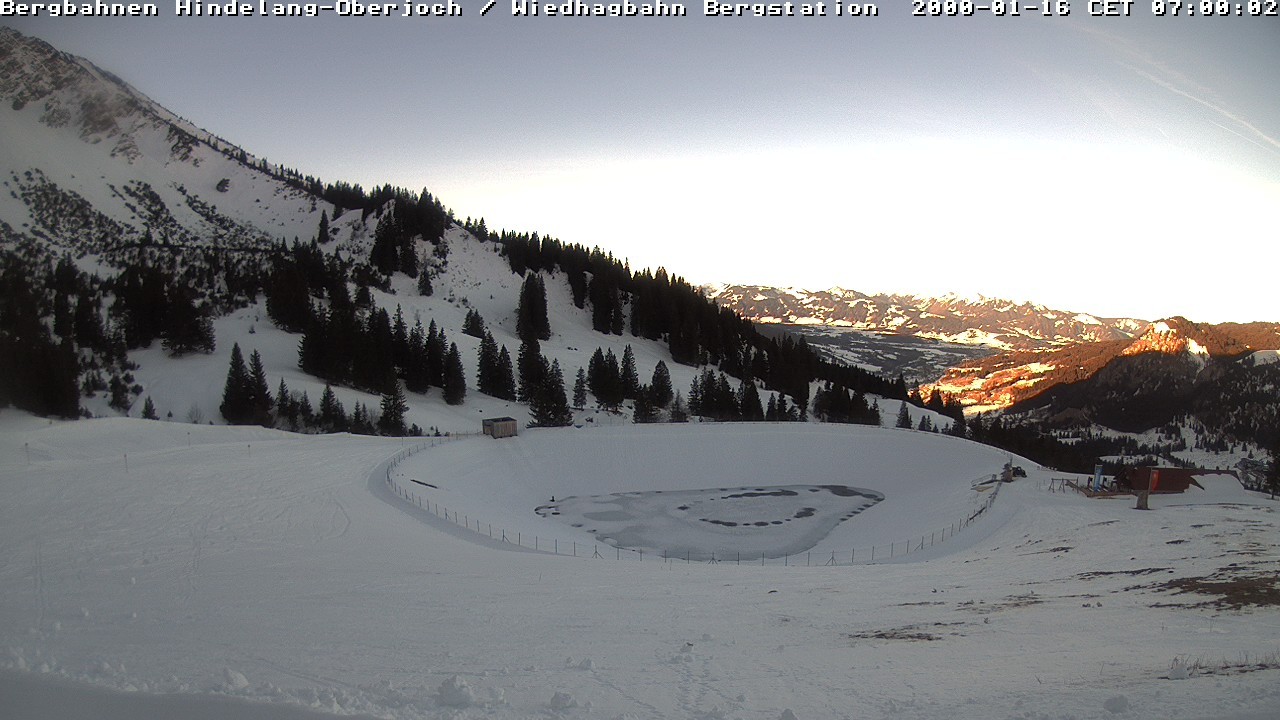 Archiv Foto Webcam Bad Hindelang - Bergstation Wiedhag Alpe