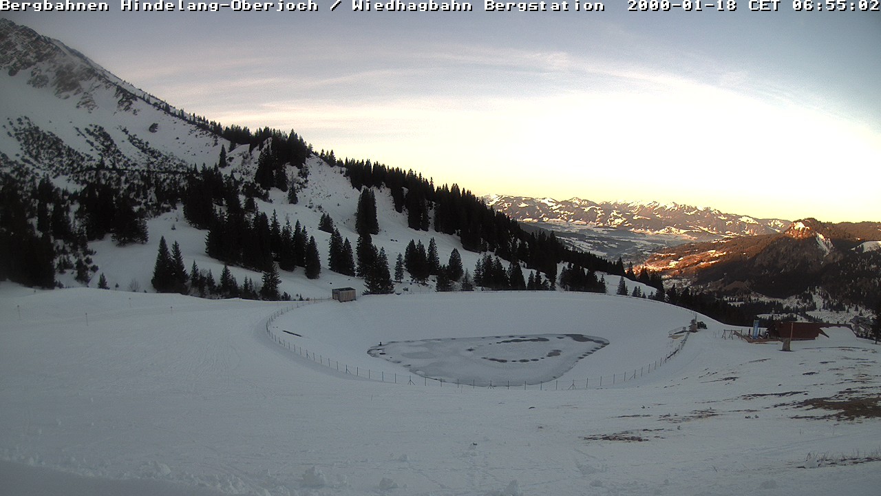 Archiv Foto Webcam Bad Hindelang - Bergstation Wiedhag Alpe