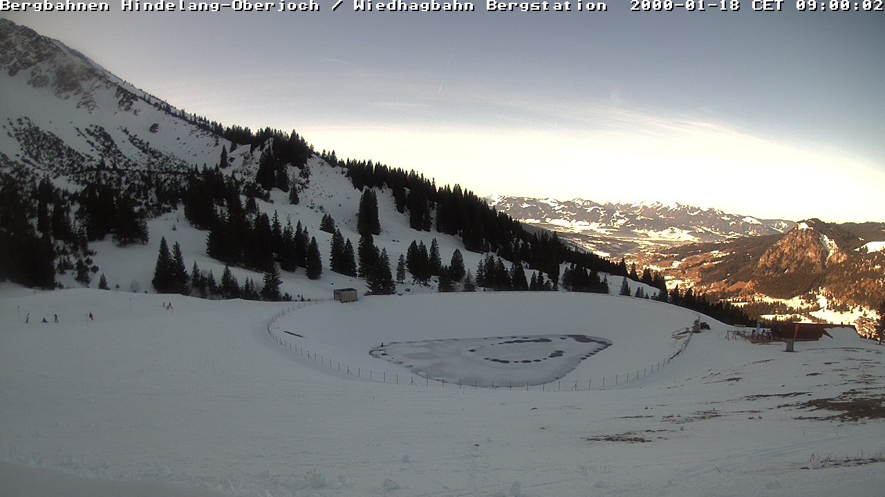 Archiv Foto Webcam Bad Hindelang - Bergstation Wiedhag Alpe
