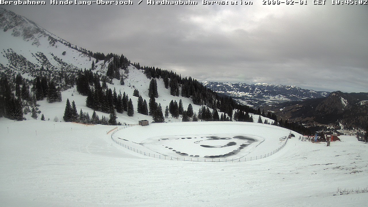 Archiv Foto Webcam Bad Hindelang - Bergstation Wiedhag Alpe