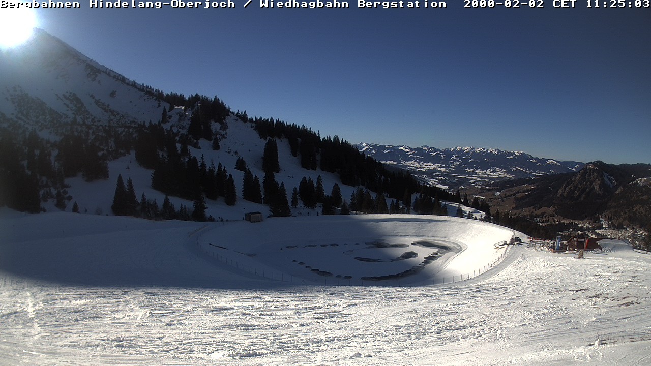 Archiv Foto Webcam Bad Hindelang - Bergstation Wiedhag Alpe