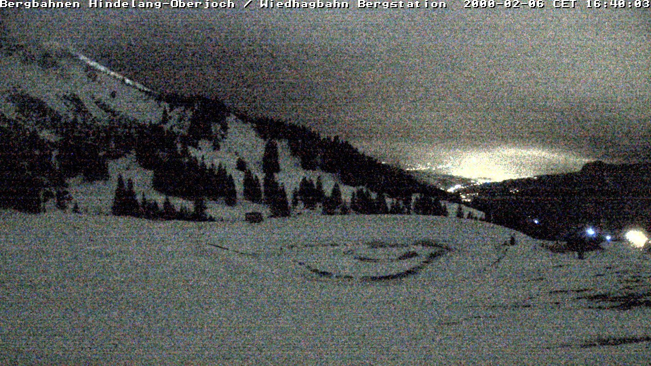 Archiv Foto Webcam Bad Hindelang - Bergstation Wiedhag Alpe