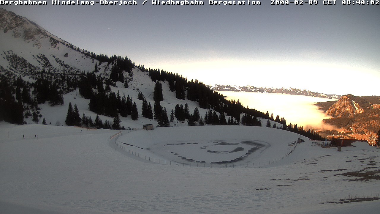 Archiv Foto Webcam Bad Hindelang - Bergstation Wiedhag Alpe