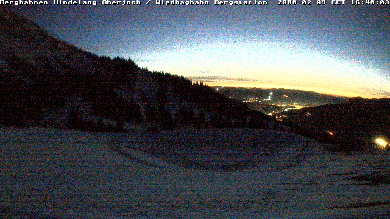 Archiv Foto Webcam Bad Hindelang - Bergstation Wiedhag Alpe