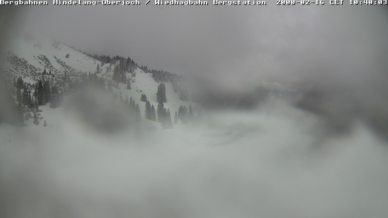 Archiv Foto Webcam Bad Hindelang - Bergstation Wiedhag Alpe