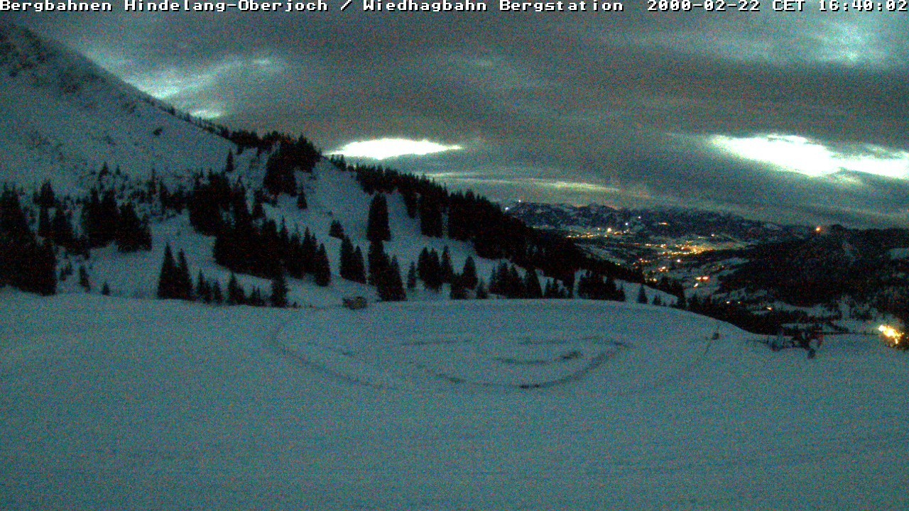 Archiv Foto Webcam Bad Hindelang - Bergstation Wiedhag Alpe
