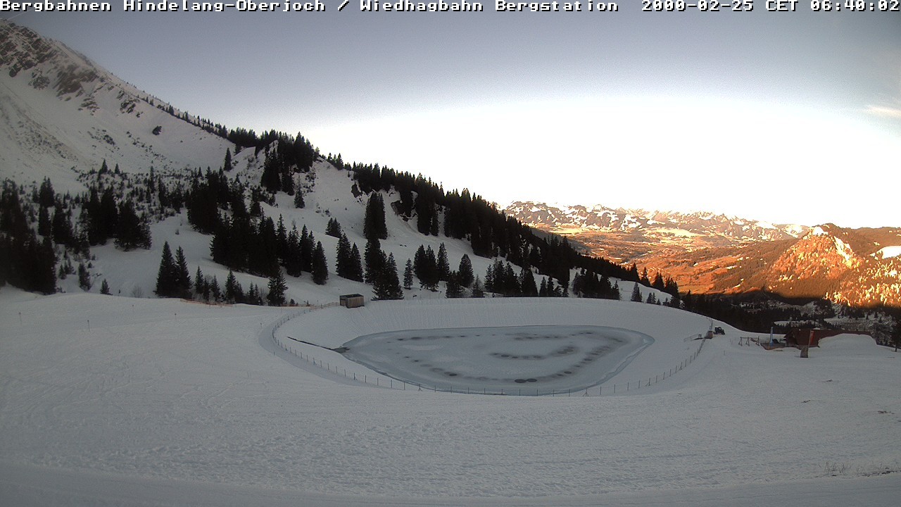 Archiv Foto Webcam Bad Hindelang - Bergstation Wiedhag Alpe
