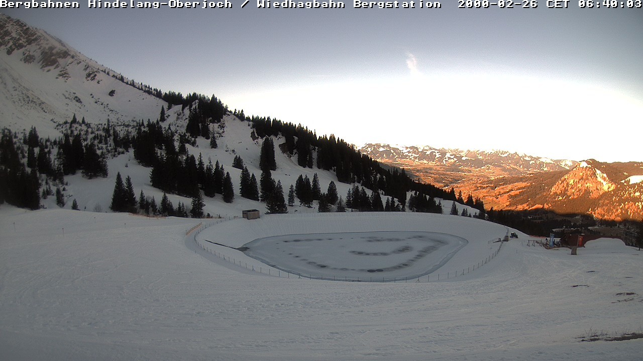Archiv Foto Webcam Bad Hindelang - Bergstation Wiedhag Alpe