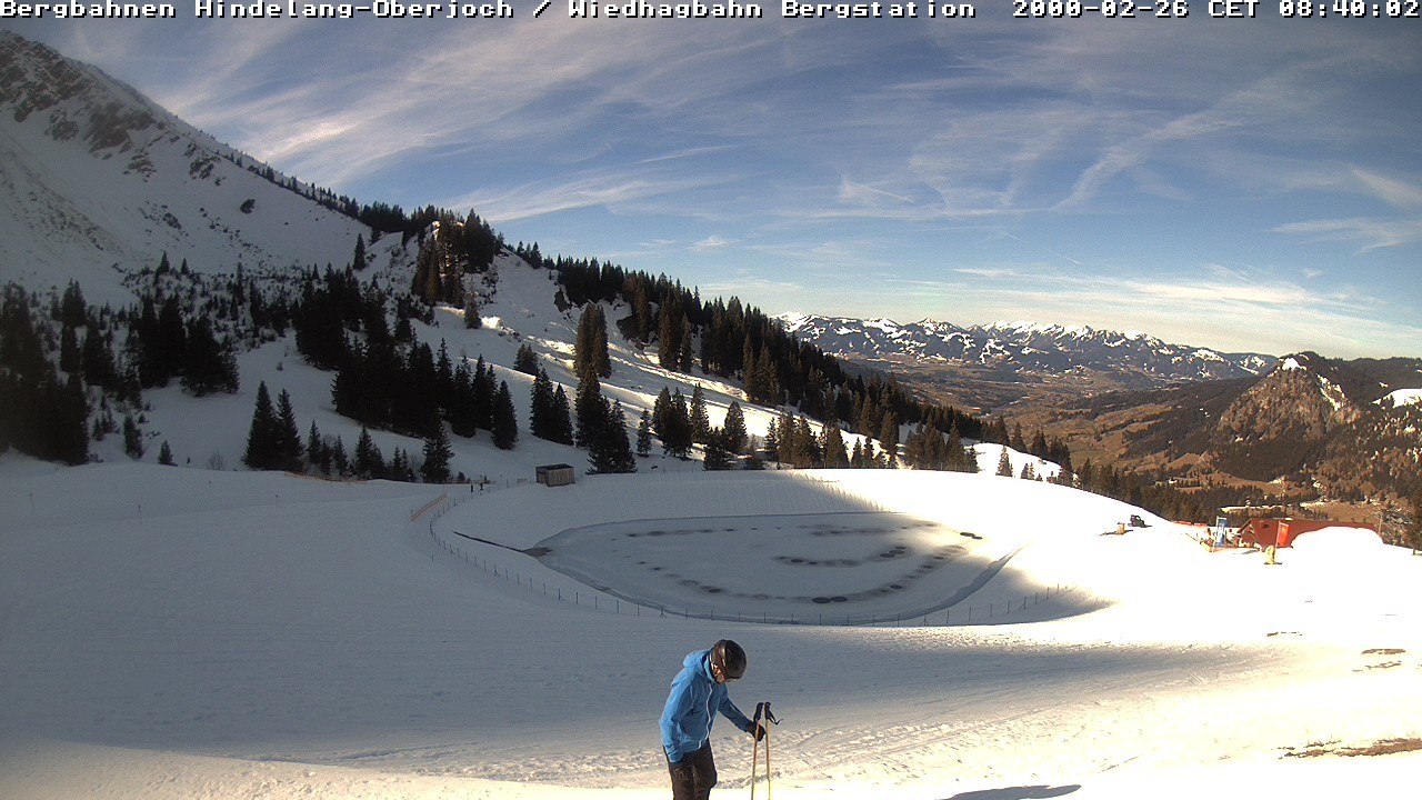 Archiv Foto Webcam Bad Hindelang - Bergstation Wiedhag Alpe
