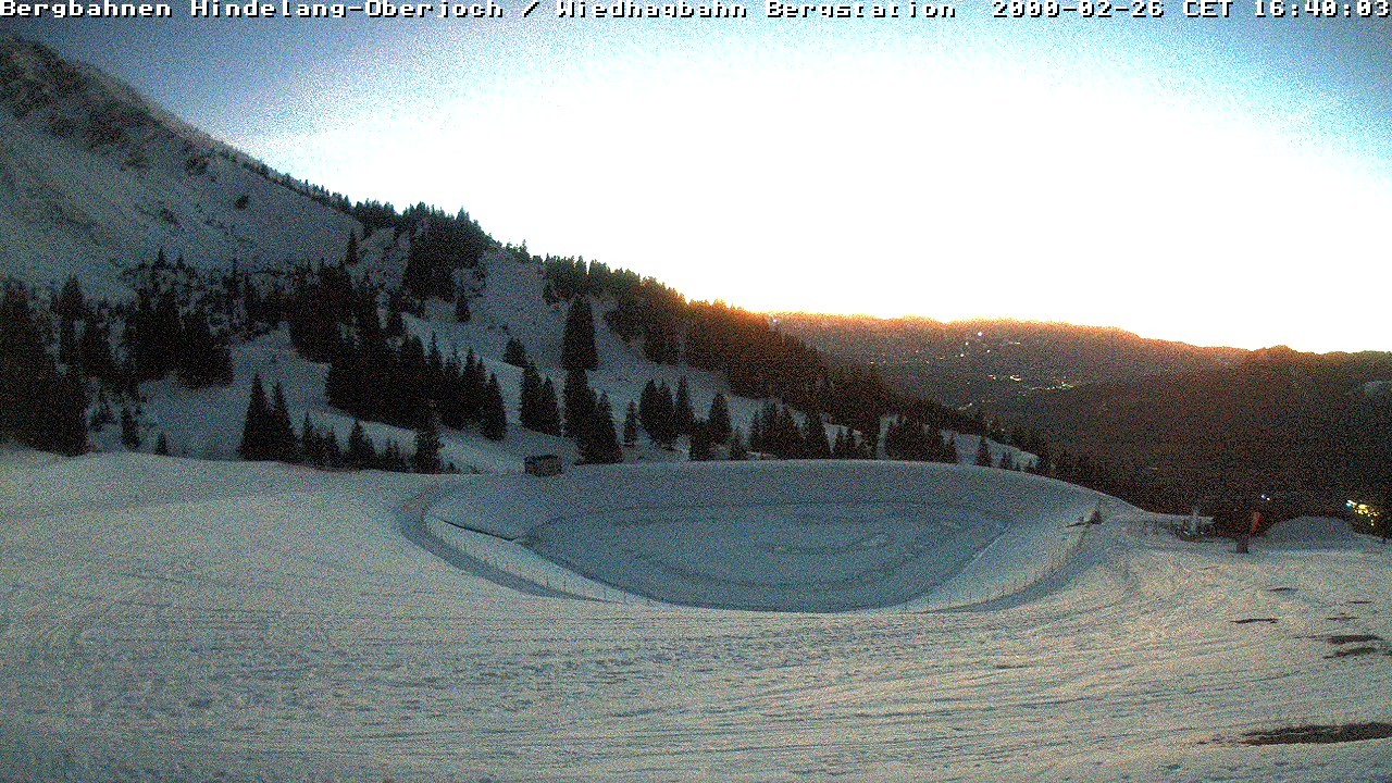 Archiv Foto Webcam Bad Hindelang - Bergstation Wiedhag Alpe