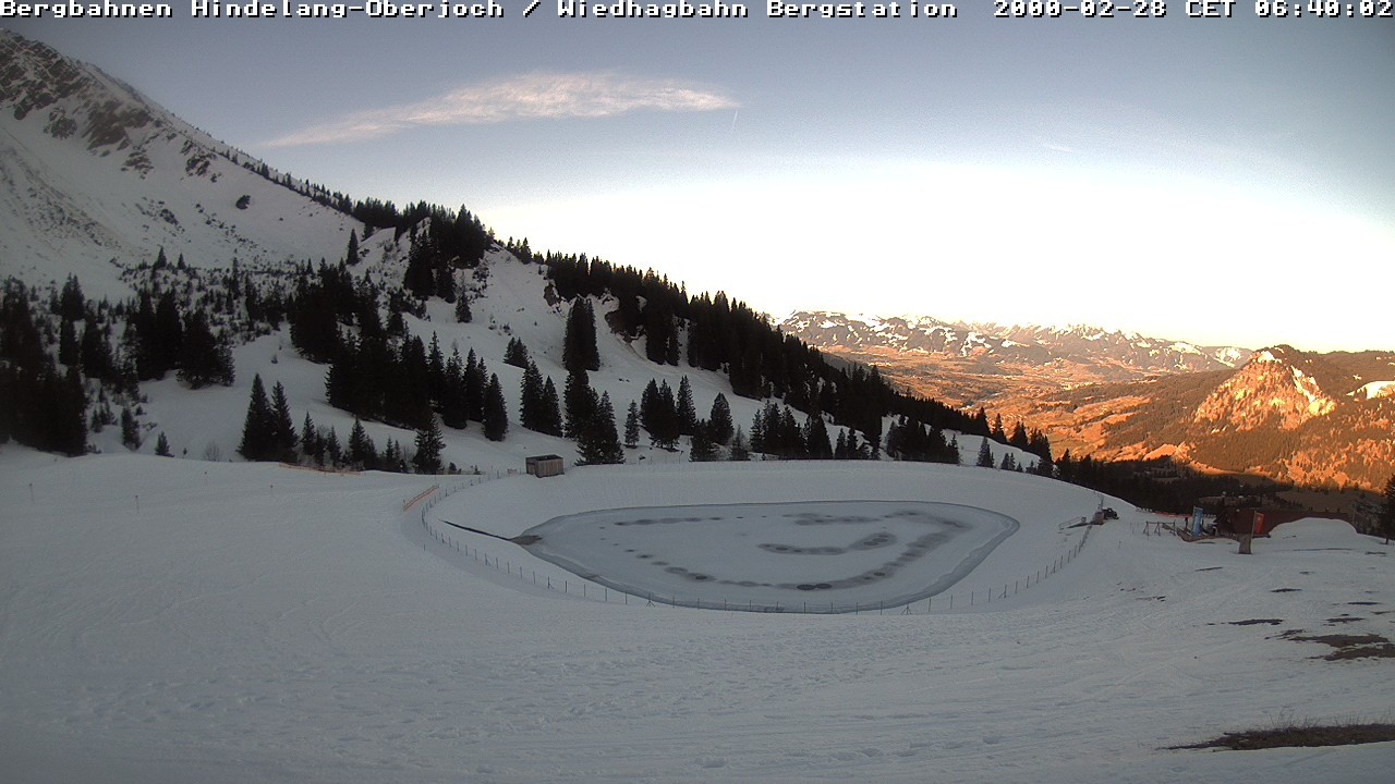 Archiv Foto Webcam Bad Hindelang - Bergstation Wiedhag Alpe