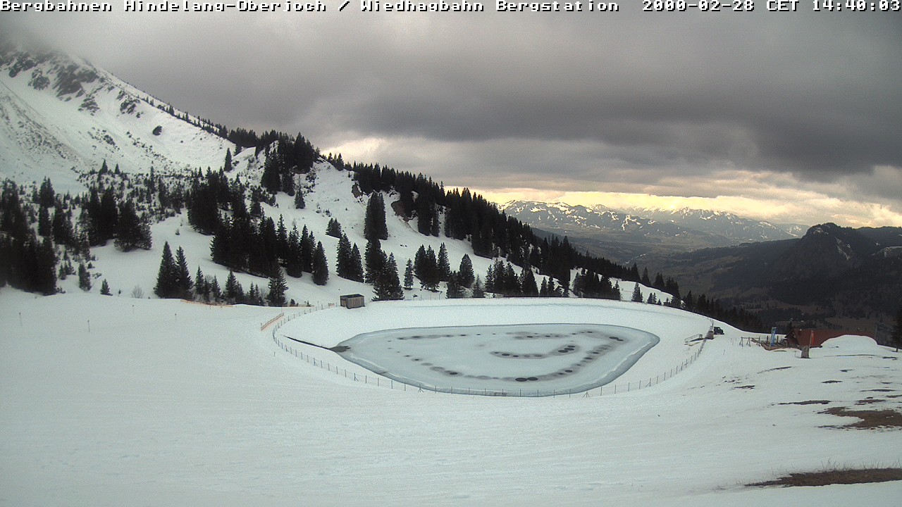 Archiv Foto Webcam Bad Hindelang - Bergstation Wiedhag Alpe