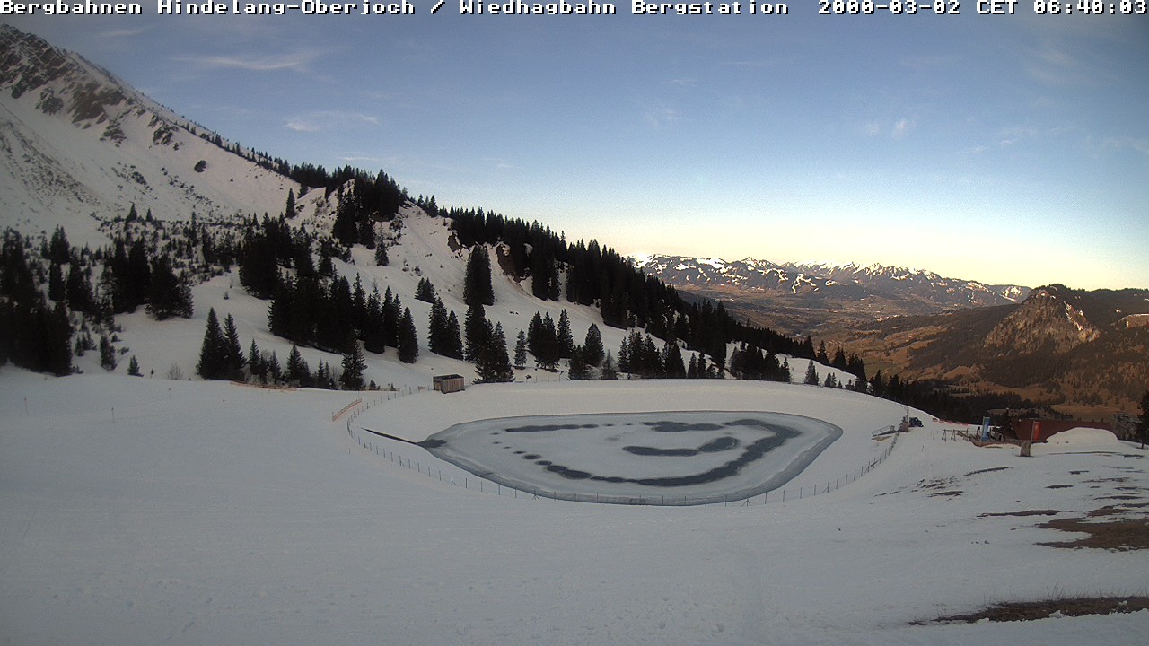 Archiv Foto Webcam Bad Hindelang - Bergstation Wiedhag Alpe