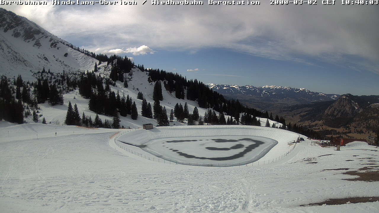 Archiv Foto Webcam Bad Hindelang - Bergstation Wiedhag Alpe