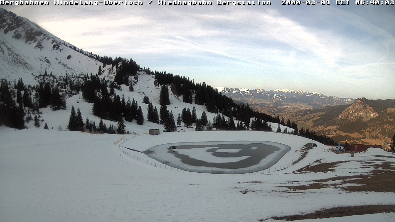 Archiv Foto Webcam Bad Hindelang - Bergstation Wiedhag Alpe