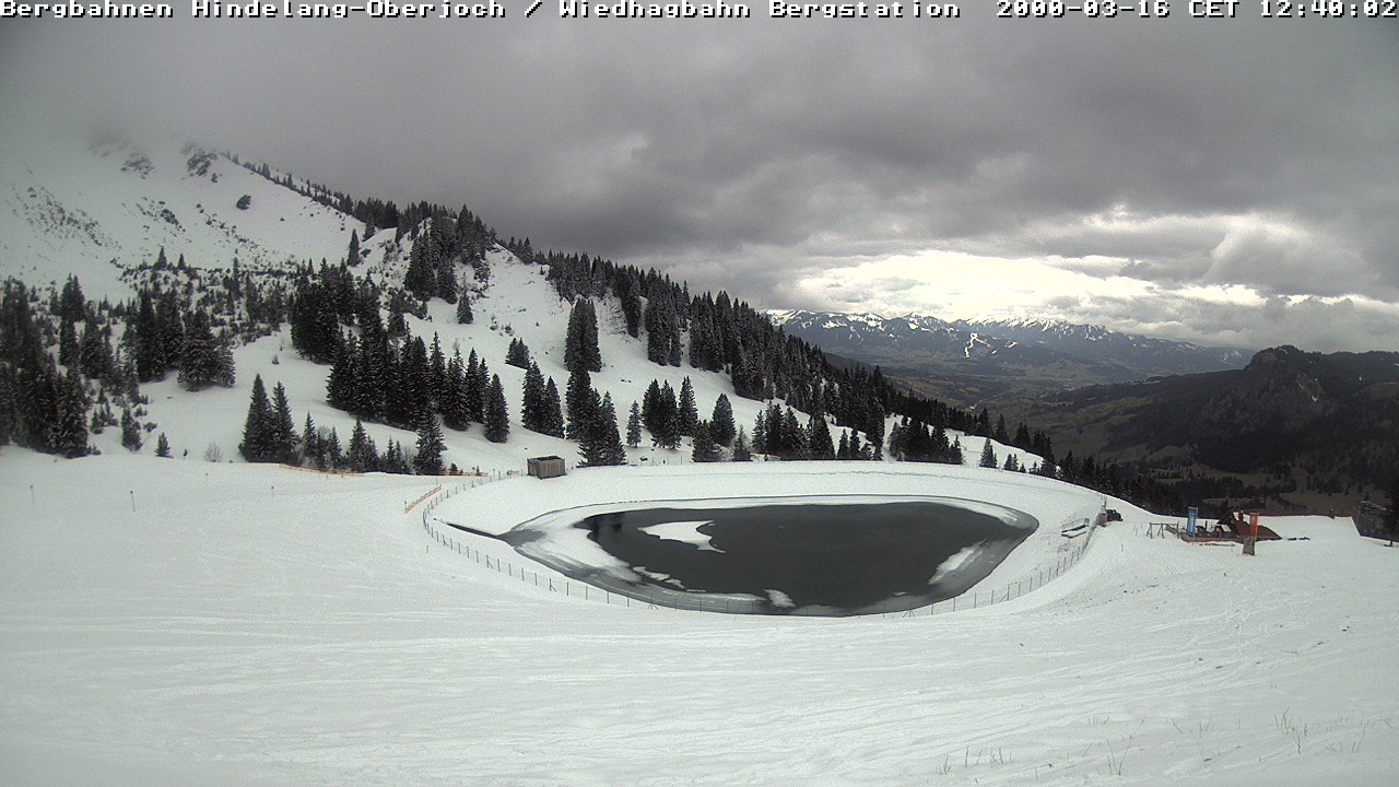 Archiv Foto Webcam Bad Hindelang - Bergstation Wiedhag Alpe