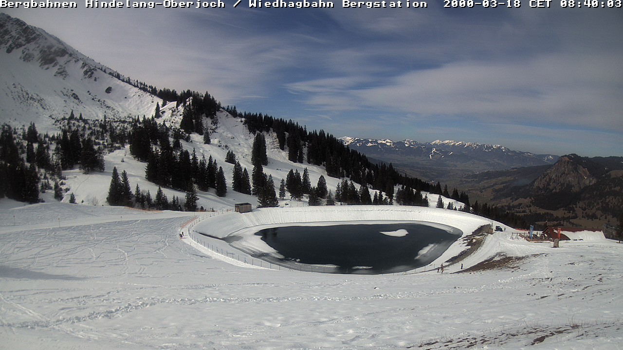 Archiv Foto Webcam Bad Hindelang - Bergstation Wiedhag Alpe