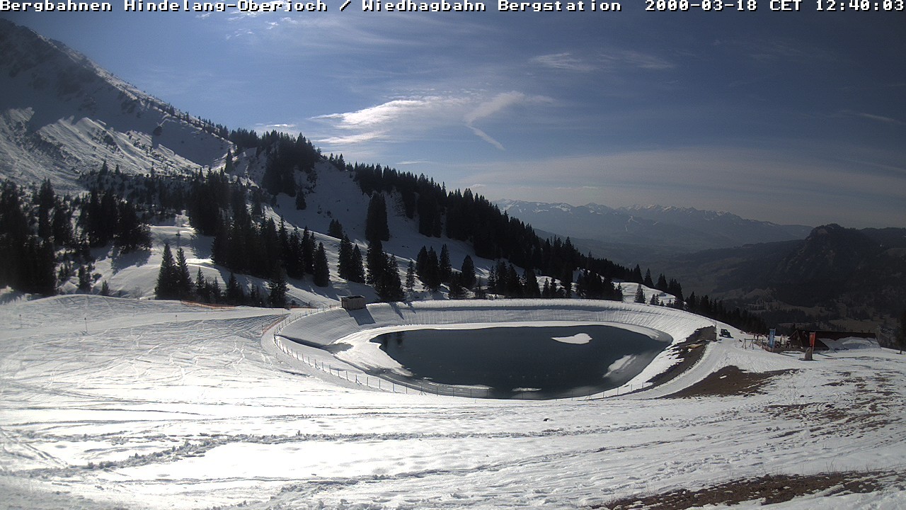 Archiv Foto Webcam Bad Hindelang - Bergstation Wiedhag Alpe