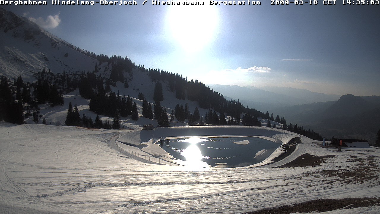 Archiv Foto Webcam Bad Hindelang - Bergstation Wiedhag Alpe