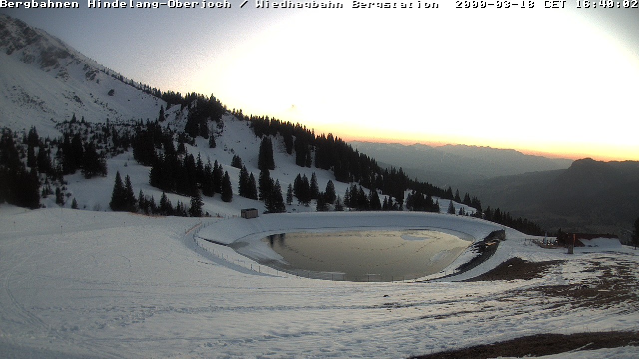 Archiv Foto Webcam Bad Hindelang - Bergstation Wiedhag Alpe