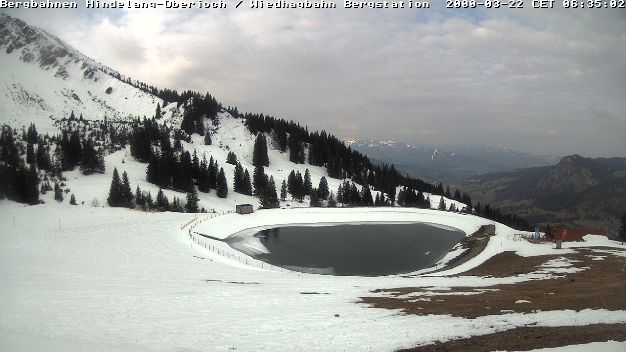 Archiv Foto Webcam Bad Hindelang - Bergstation Wiedhag Alpe