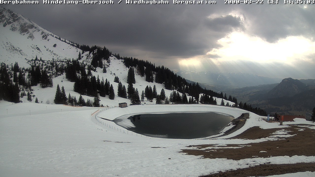 Archiv Foto Webcam Bad Hindelang - Bergstation Wiedhag Alpe