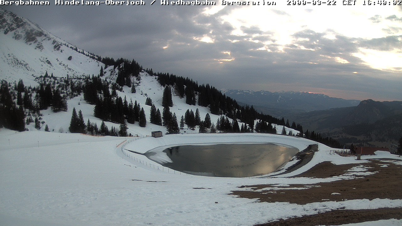 Archiv Foto Webcam Bad Hindelang - Bergstation Wiedhag Alpe