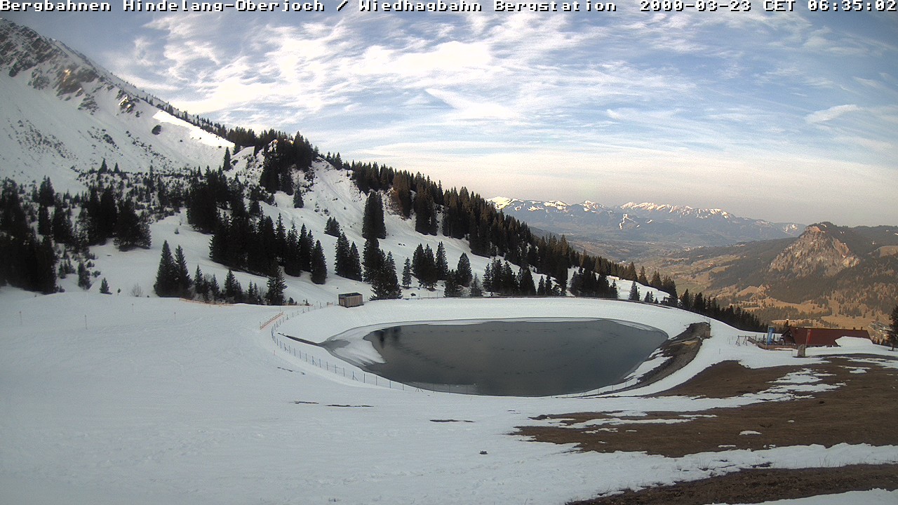 Archived image Webcam Bad Hindelang - Wiedhag Alp top station