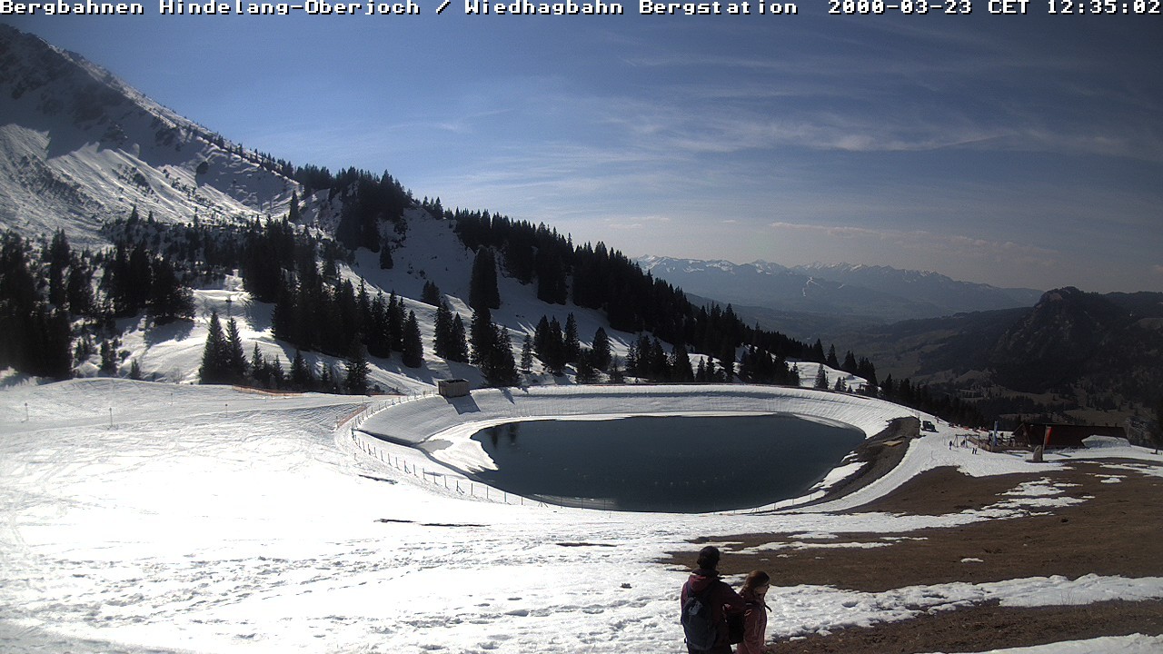 Archived image Webcam Bad Hindelang - Wiedhag Alp top station