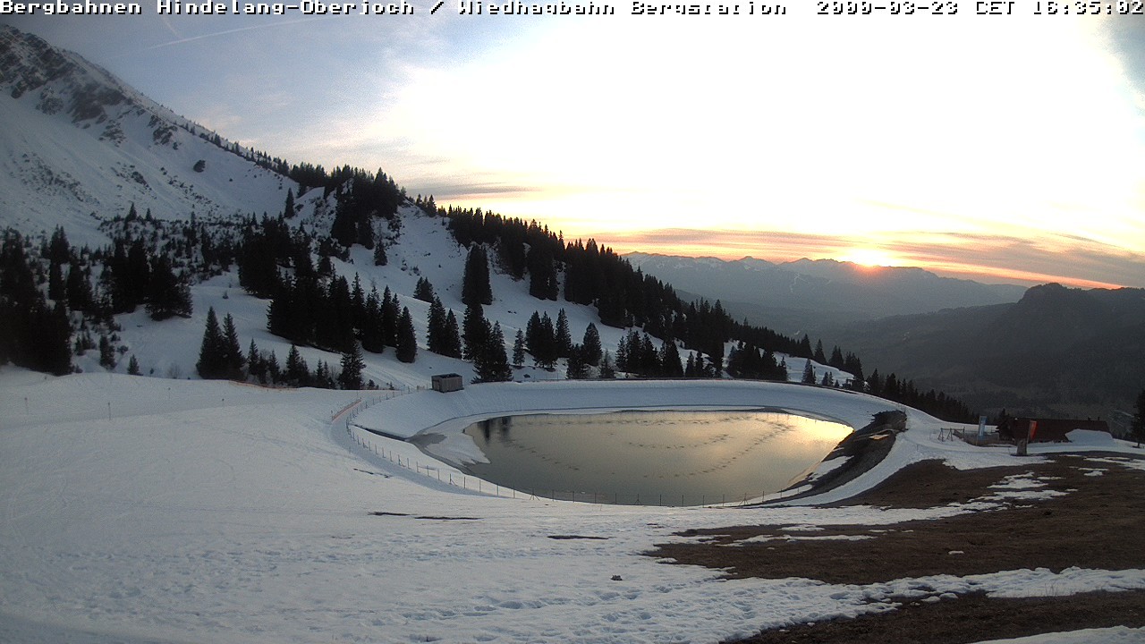 Archived image Webcam Bad Hindelang - Wiedhag Alp top station
