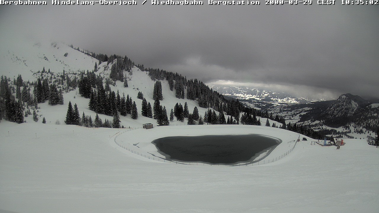 Archiv Foto Webcam Bad Hindelang - Bergstation Wiedhag Alpe