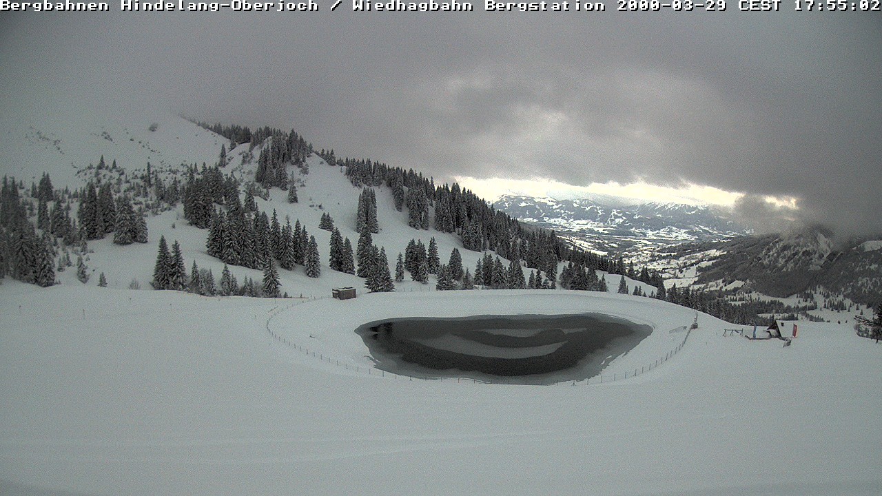 Archiv Foto Webcam Bad Hindelang - Bergstation Wiedhag Alpe