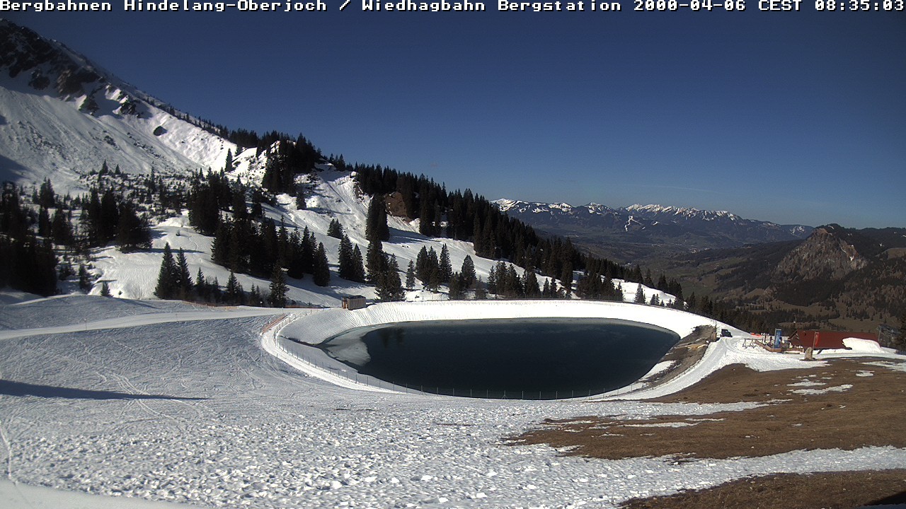 Archiv Foto Webcam Bad Hindelang - Bergstation Wiedhag Alpe
