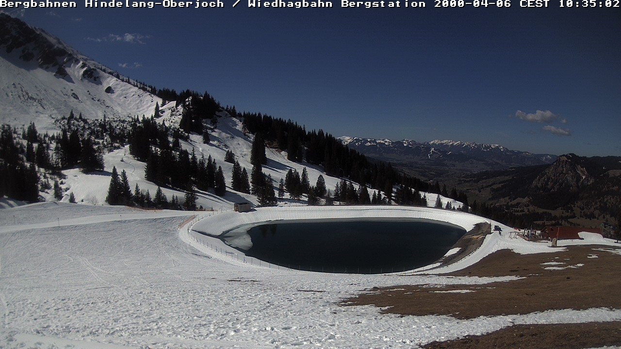 Archiv Foto Webcam Bad Hindelang - Bergstation Wiedhag Alpe