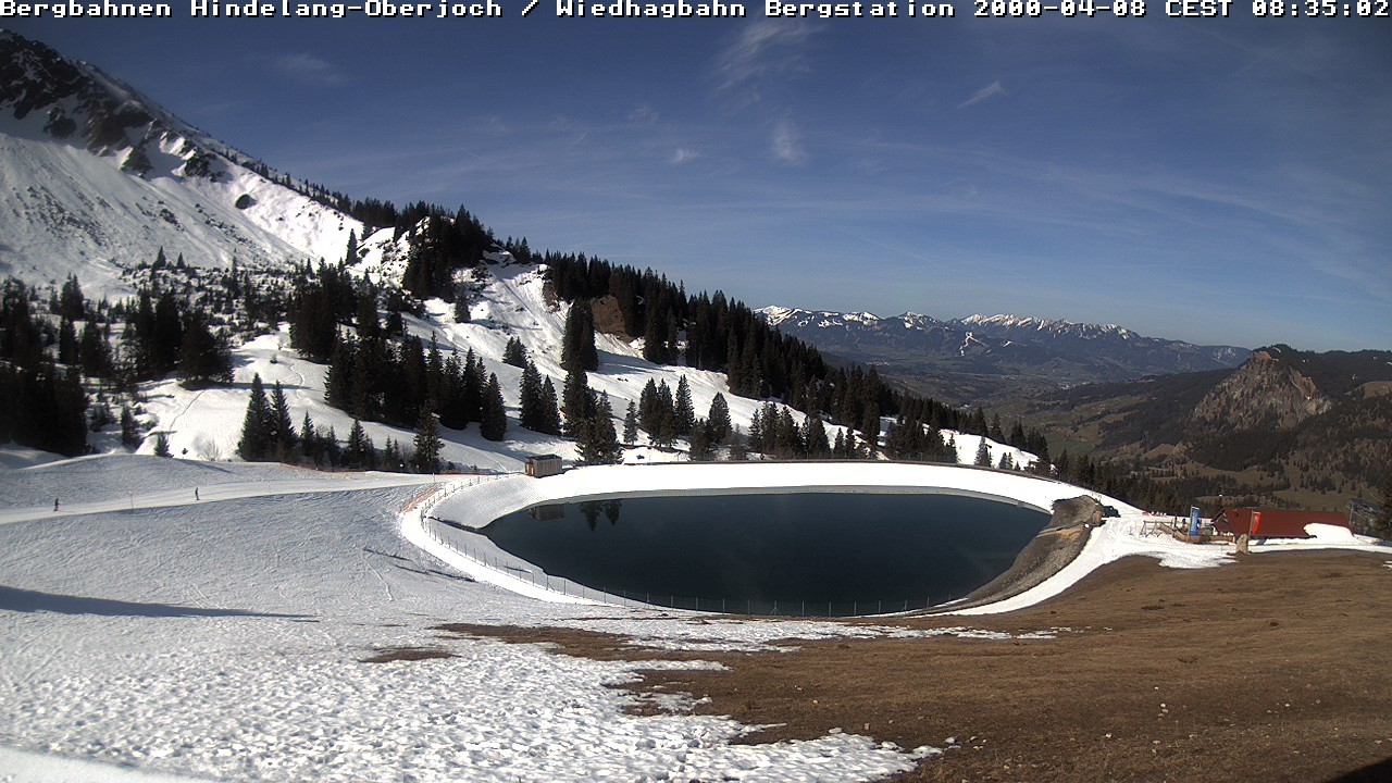 Archiv Foto Webcam Bad Hindelang - Bergstation Wiedhag Alpe
