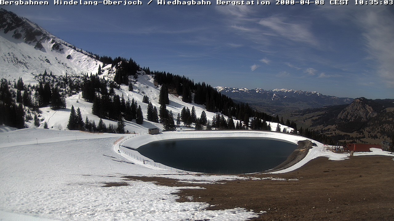 Archiv Foto Webcam Bad Hindelang - Bergstation Wiedhag Alpe