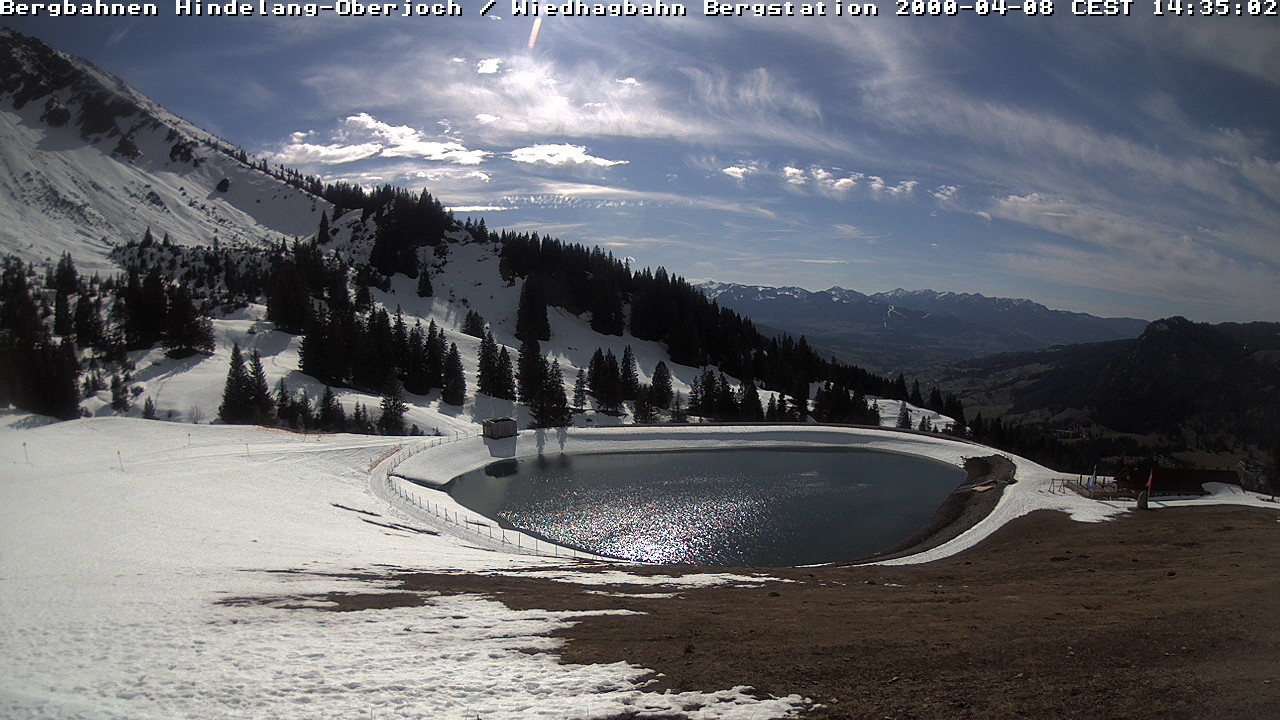 Archiv Foto Webcam Bad Hindelang - Bergstation Wiedhag Alpe