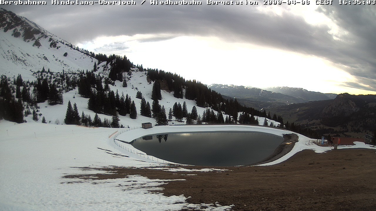 Archiv Foto Webcam Bad Hindelang - Bergstation Wiedhag Alpe