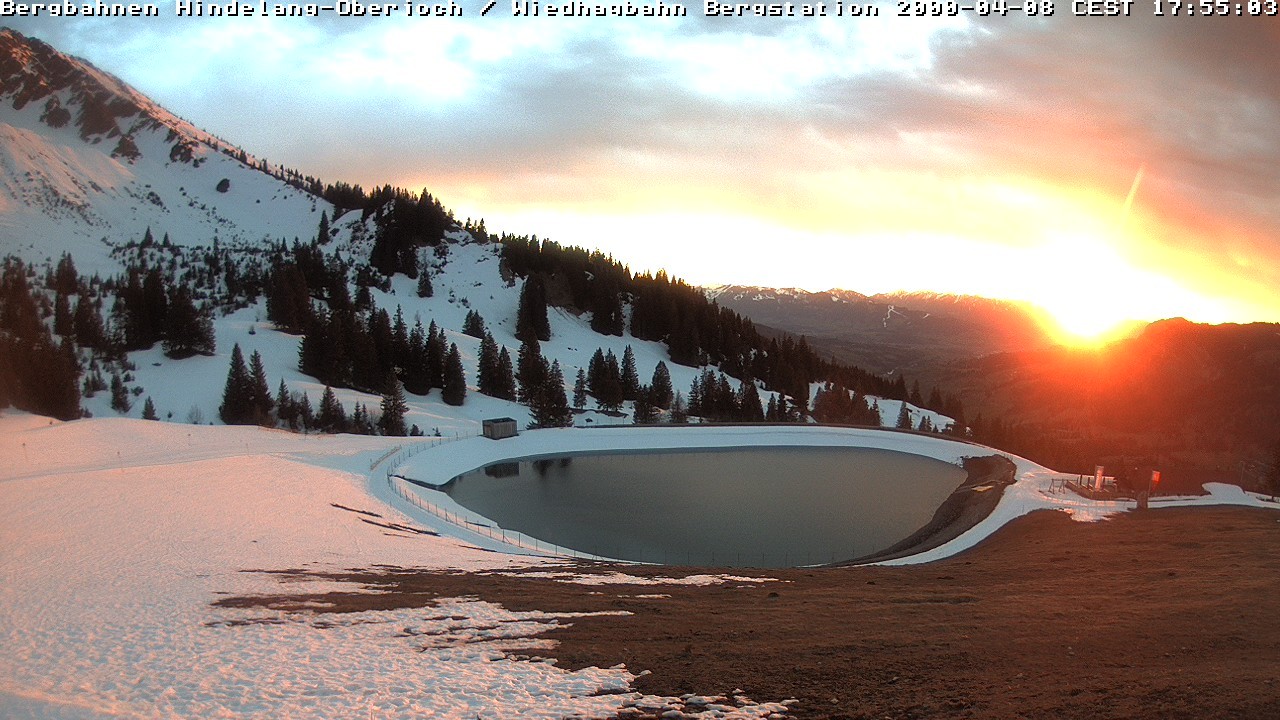 Archiv Foto Webcam Bad Hindelang - Bergstation Wiedhag Alpe