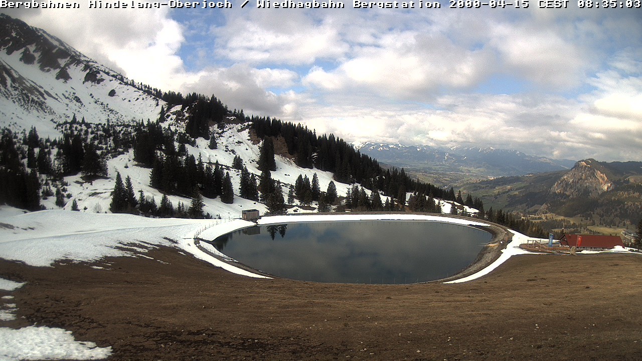 Archiv Foto Webcam Bad Hindelang - Bergstation Wiedhag Alpe