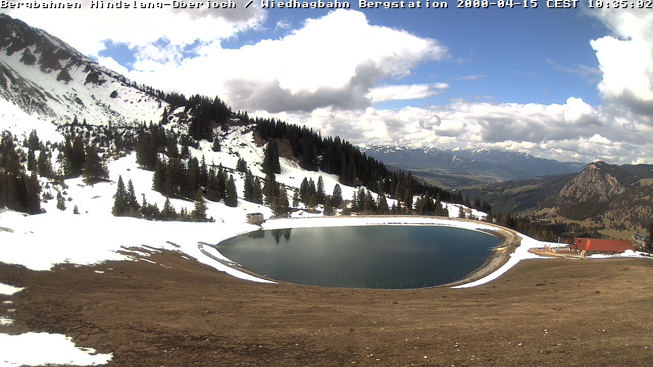 Archiv Foto Webcam Bad Hindelang - Bergstation Wiedhag Alpe