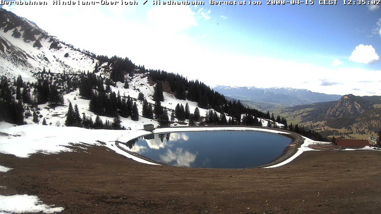 Archiv Foto Webcam Bad Hindelang - Bergstation Wiedhag Alpe