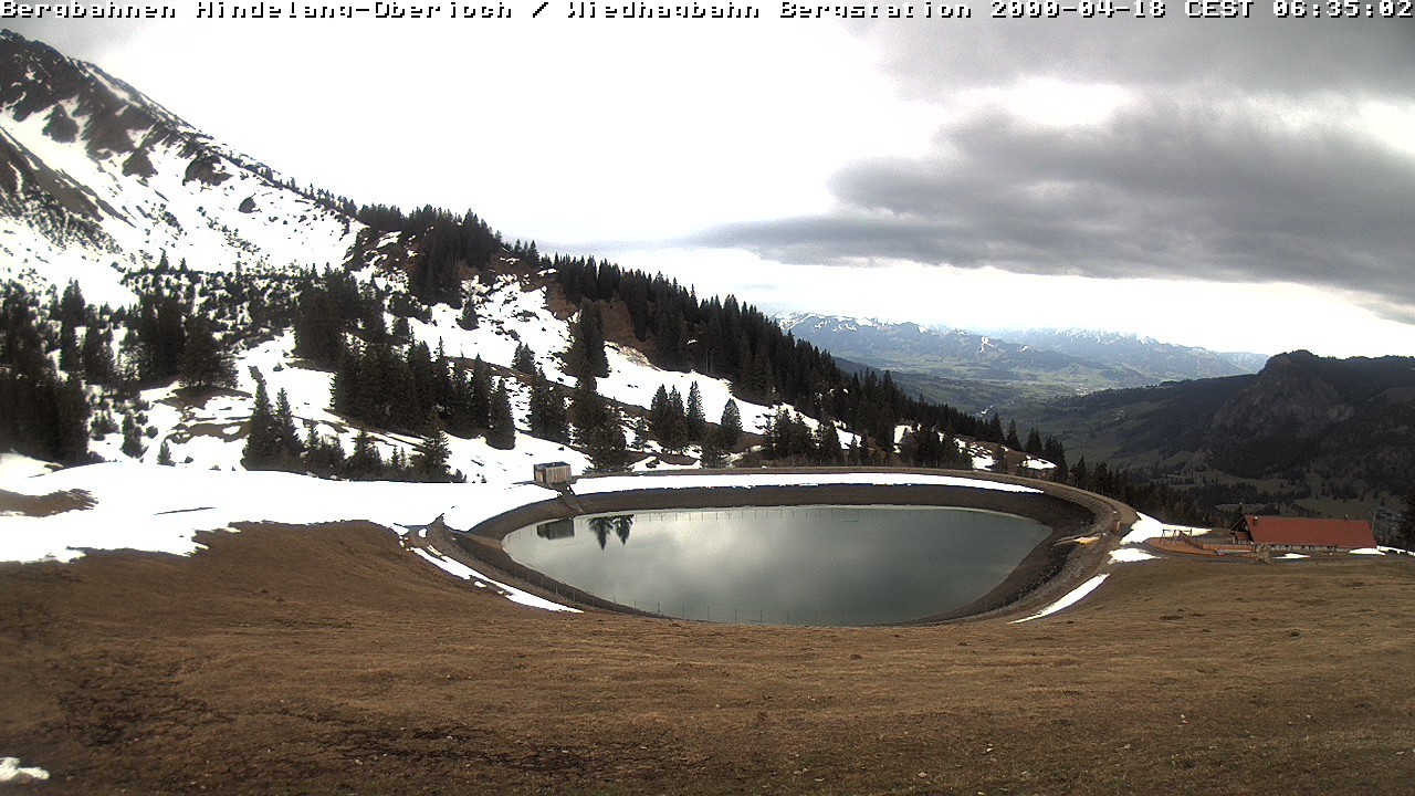 Archiv Foto Webcam Bad Hindelang - Bergstation Wiedhag Alpe