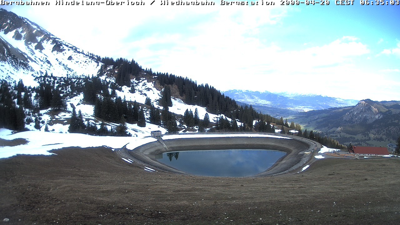 Archiv Foto Webcam Bad Hindelang - Bergstation Wiedhag Alpe