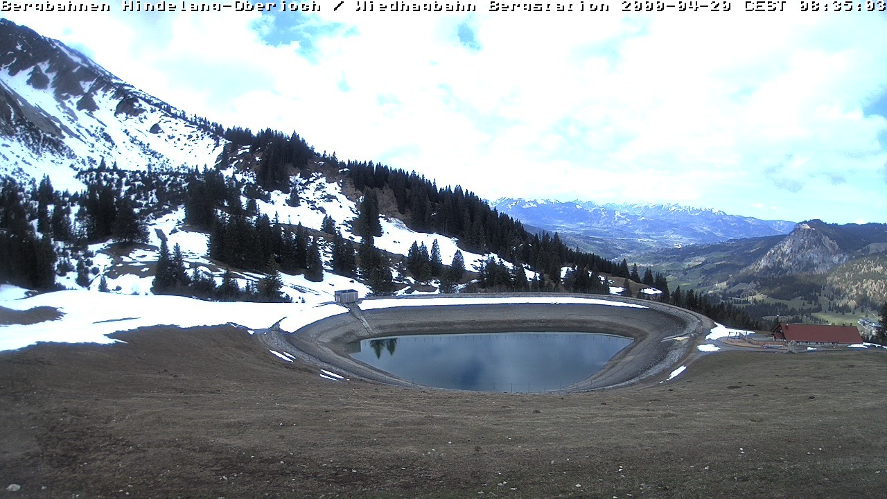 Archiv Foto Webcam Bad Hindelang - Bergstation Wiedhag Alpe