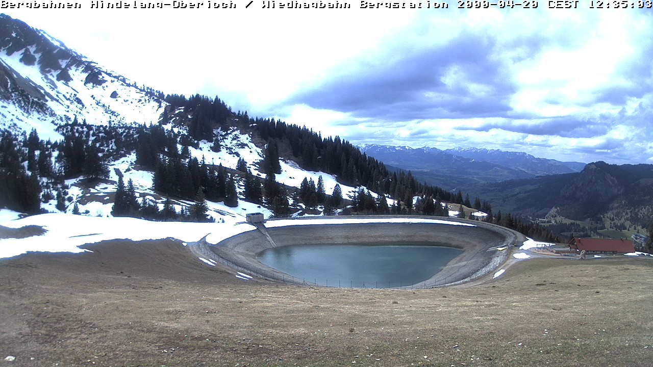 Archiv Foto Webcam Bad Hindelang - Bergstation Wiedhag Alpe