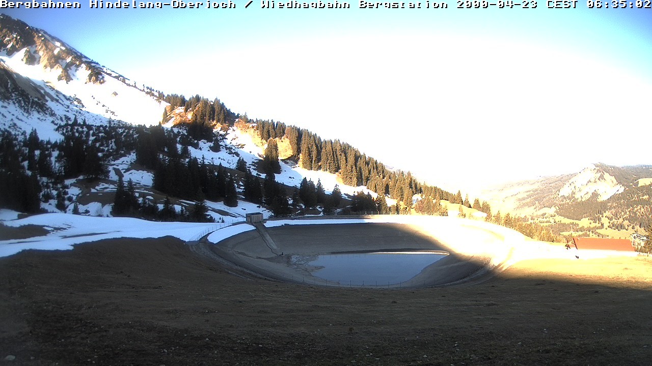 Archiv Foto Webcam Bad Hindelang - Bergstation Wiedhag Alpe