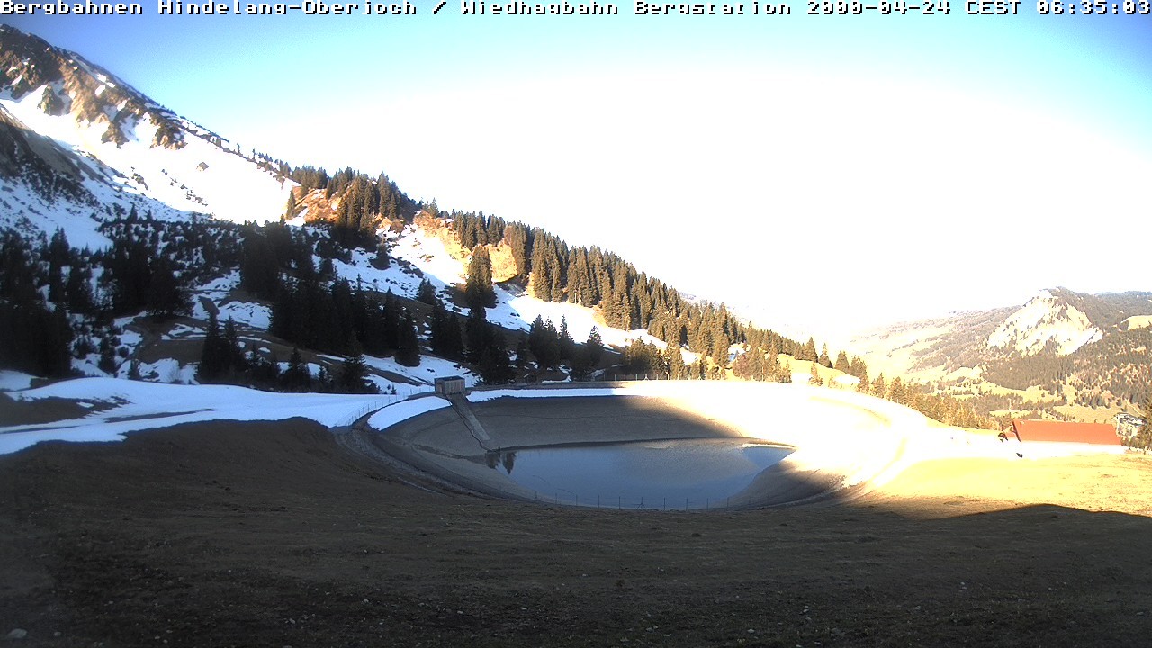 Archiv Foto Webcam Bad Hindelang - Bergstation Wiedhag Alpe