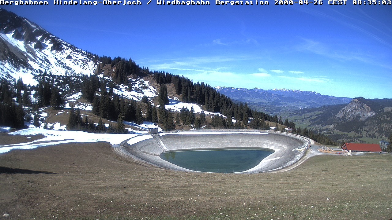 Archiv Foto Webcam Bad Hindelang - Bergstation Wiedhag Alpe