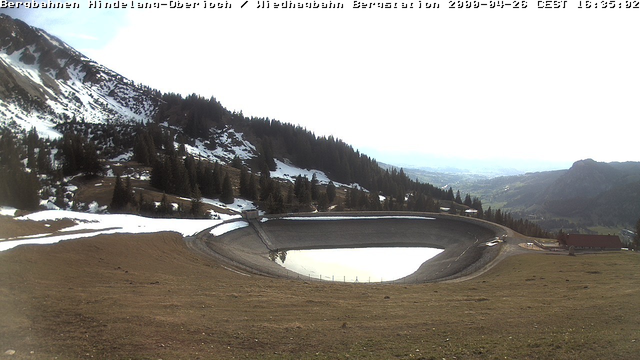 Archiv Foto Webcam Bad Hindelang - Bergstation Wiedhag Alpe